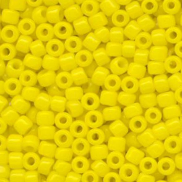 Opaque - Yellow Japanese 11/0 Seed Beads (6in tube)